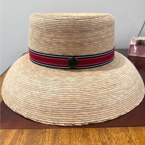 Tula Accessories - NWOT Tula Pink Carmel Palm Straw Sun Hat UPF 50+ Fair Trade One Size